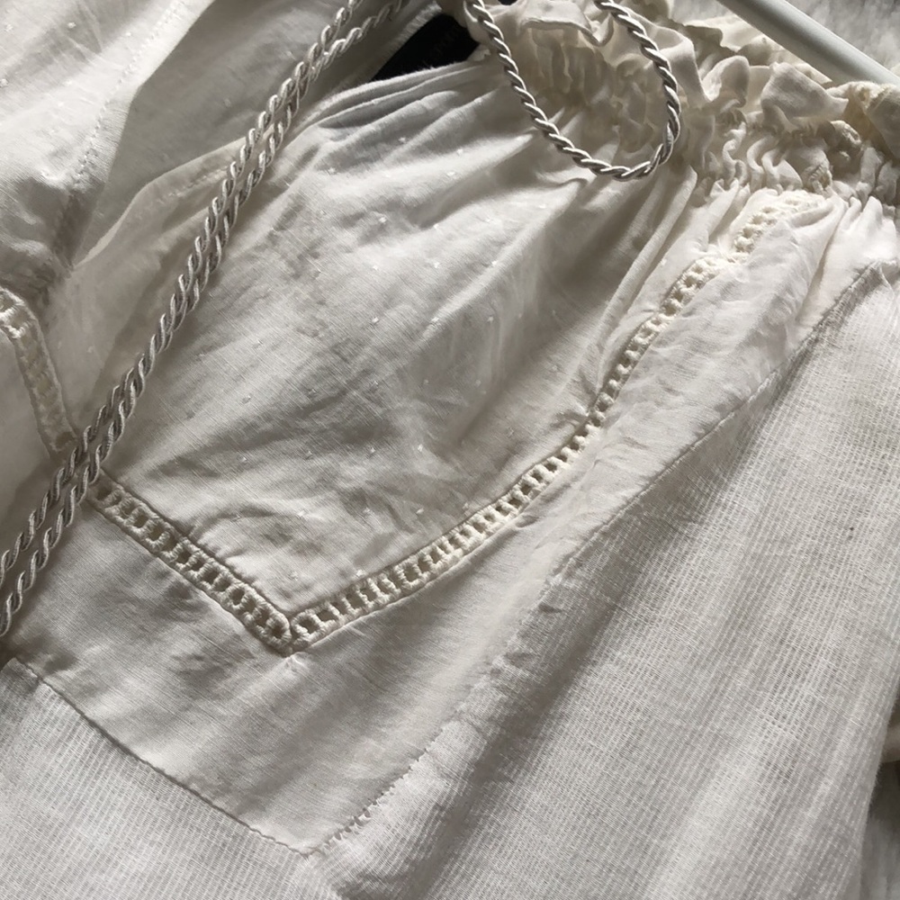Mango MNG Y2K off-the-shoulder peasant tunic - Picture 3 of 6